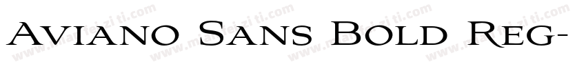 Aviano Sans Bold Reg字体转换